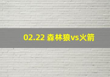 02.22 森林狼vs火箭